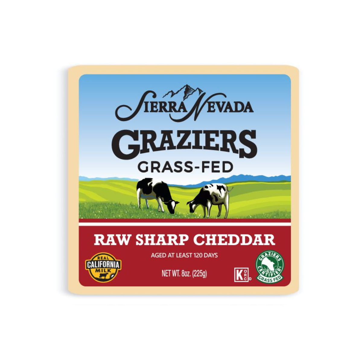 Sierra Nevada Graziers Grass-Fed Raw Sharp Cheddar